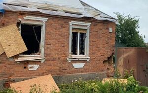 В результате обстрела Золочева пострадали частные дома