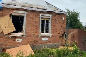 В результате обстрела Золочева пострадали частные дома