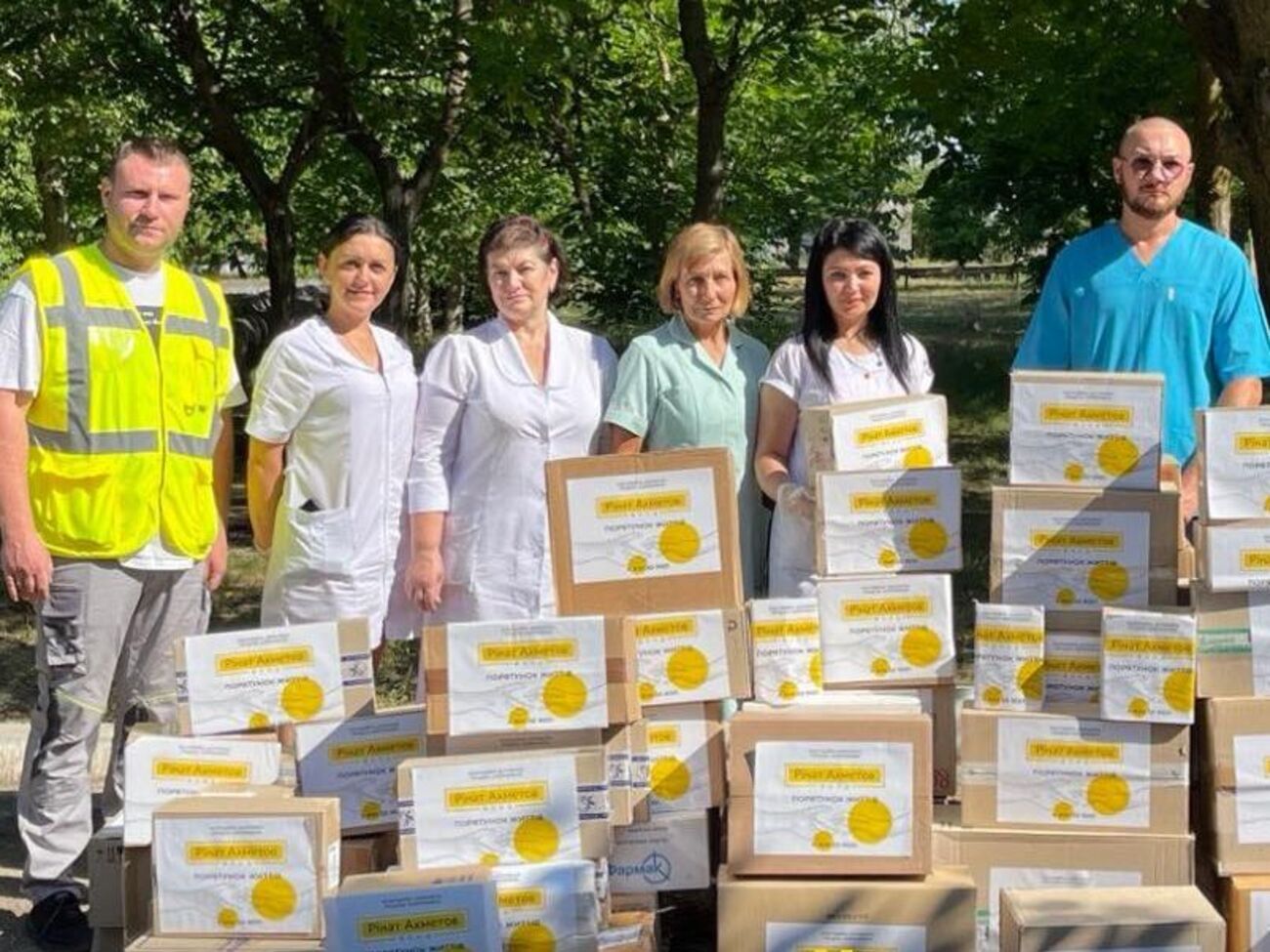 У липні ДТЕК ВДЕ та Фонд Ріната Ахметова передали 4500 харчових наборів до Коблевської та Березанської громад Миколаївської області