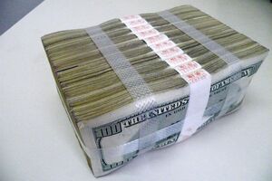 Сакварелидзе показал пачку денег