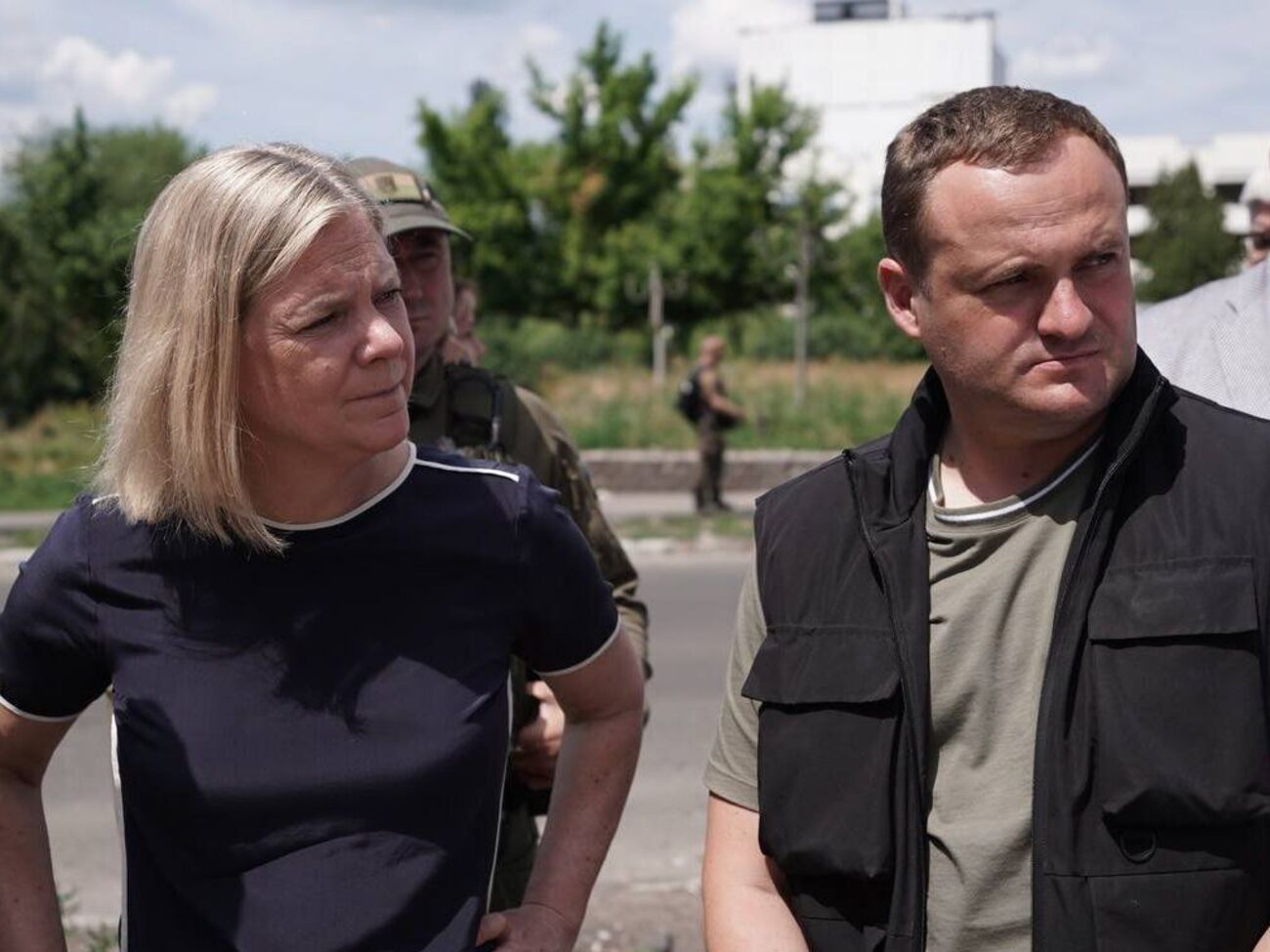 Про візит Андерссон до Київської області повідомив Кулеба