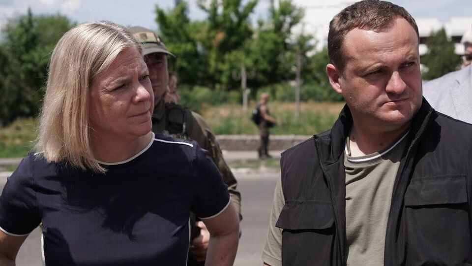 О визите Андерссон в Киевскую область сообщил Кулеба