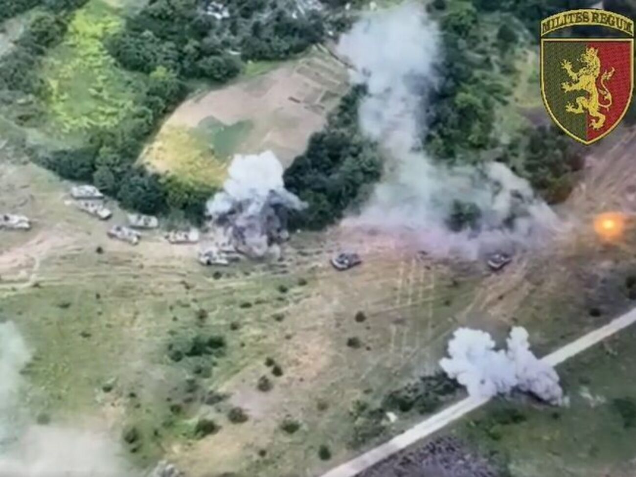 Українські військові показали, як розбивають колону російських окупантів