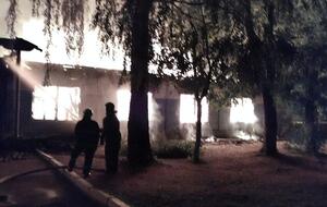 В подмосковном Долгопрудном горела казарма воинской части