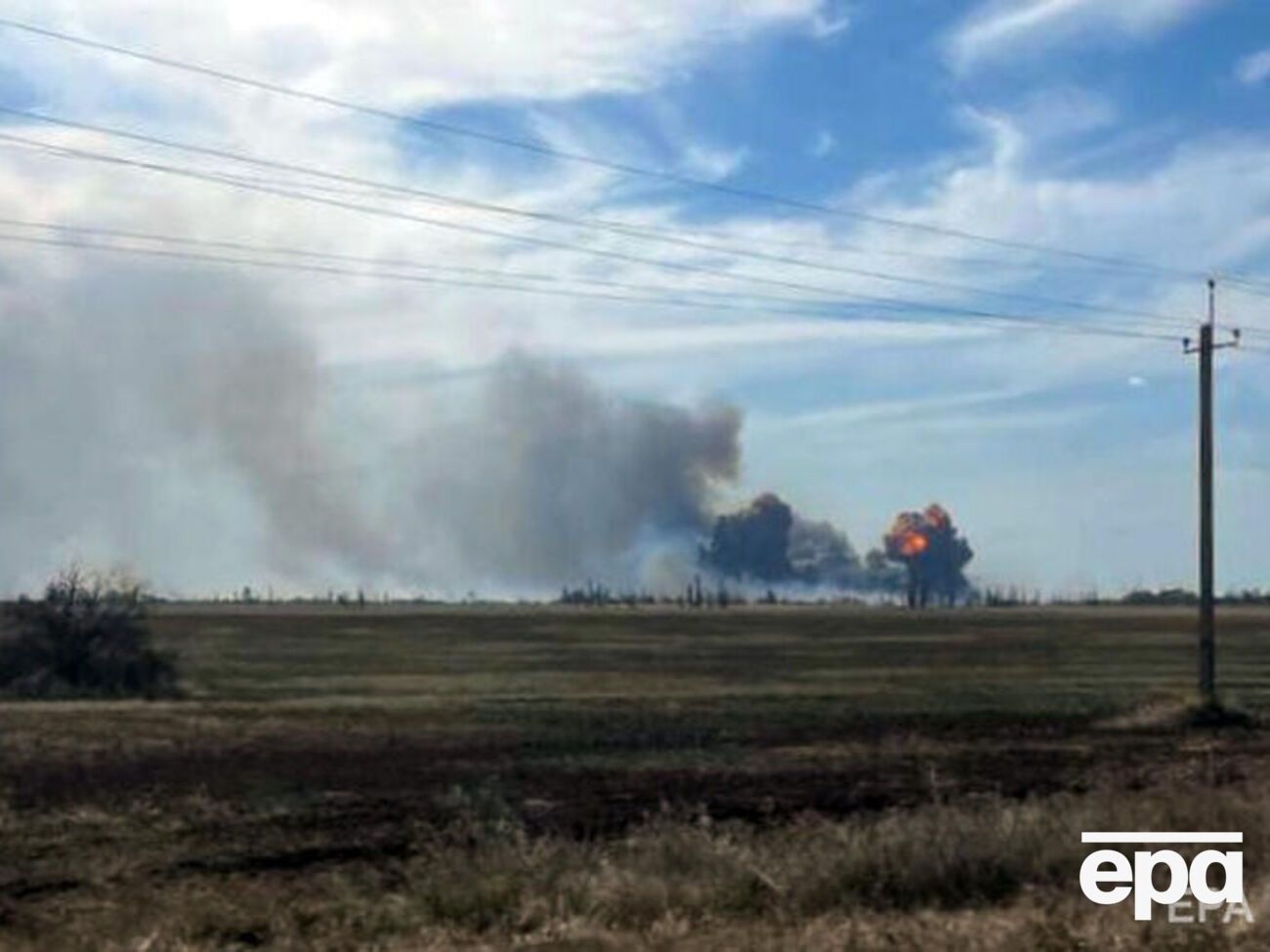 В британском ведомстве считают, что аэродром в Новофедоровке останется пригодным к эксплуатации