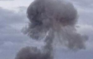 После взрыва в Мелитополе видно задымление, отметили СМИ