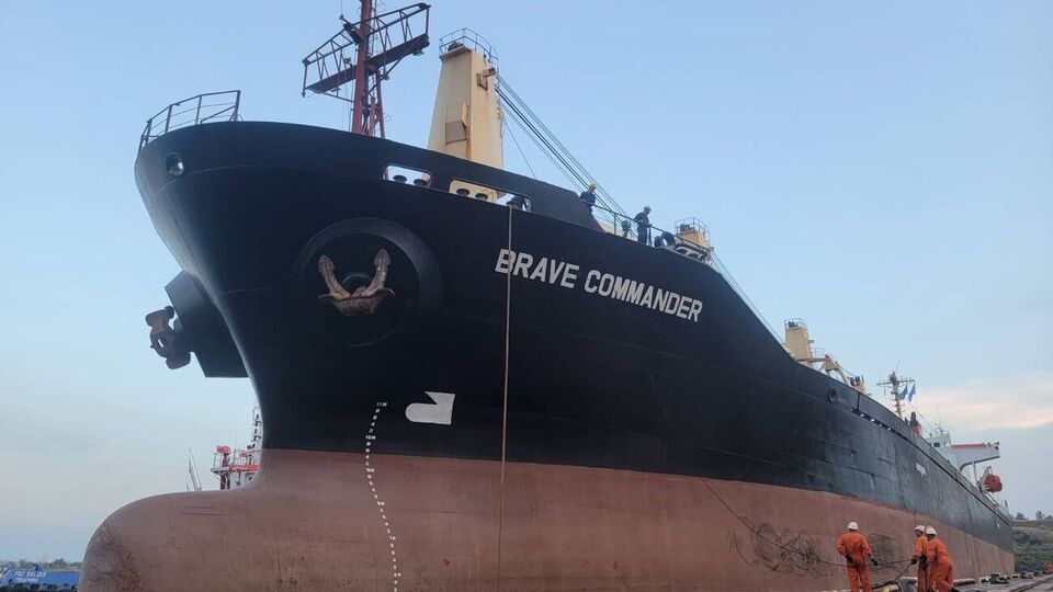На судно Brave Commander завантажать 23 тис. тонн зерна для перевезення в Ефіопію, зазначили у Мінінфраструктури України