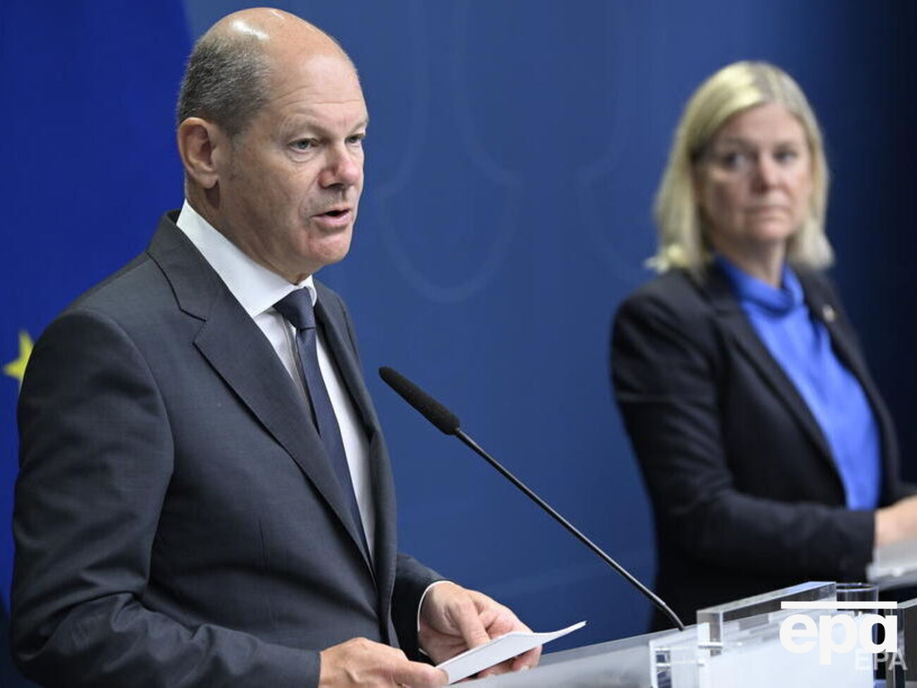 Шольц та Андерссон заявили, що Україна разом із Європою зможе "подолати труднощі"