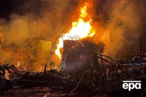 Після ракетного удару спалахнула пожежа на загальній площі понад 600 м²