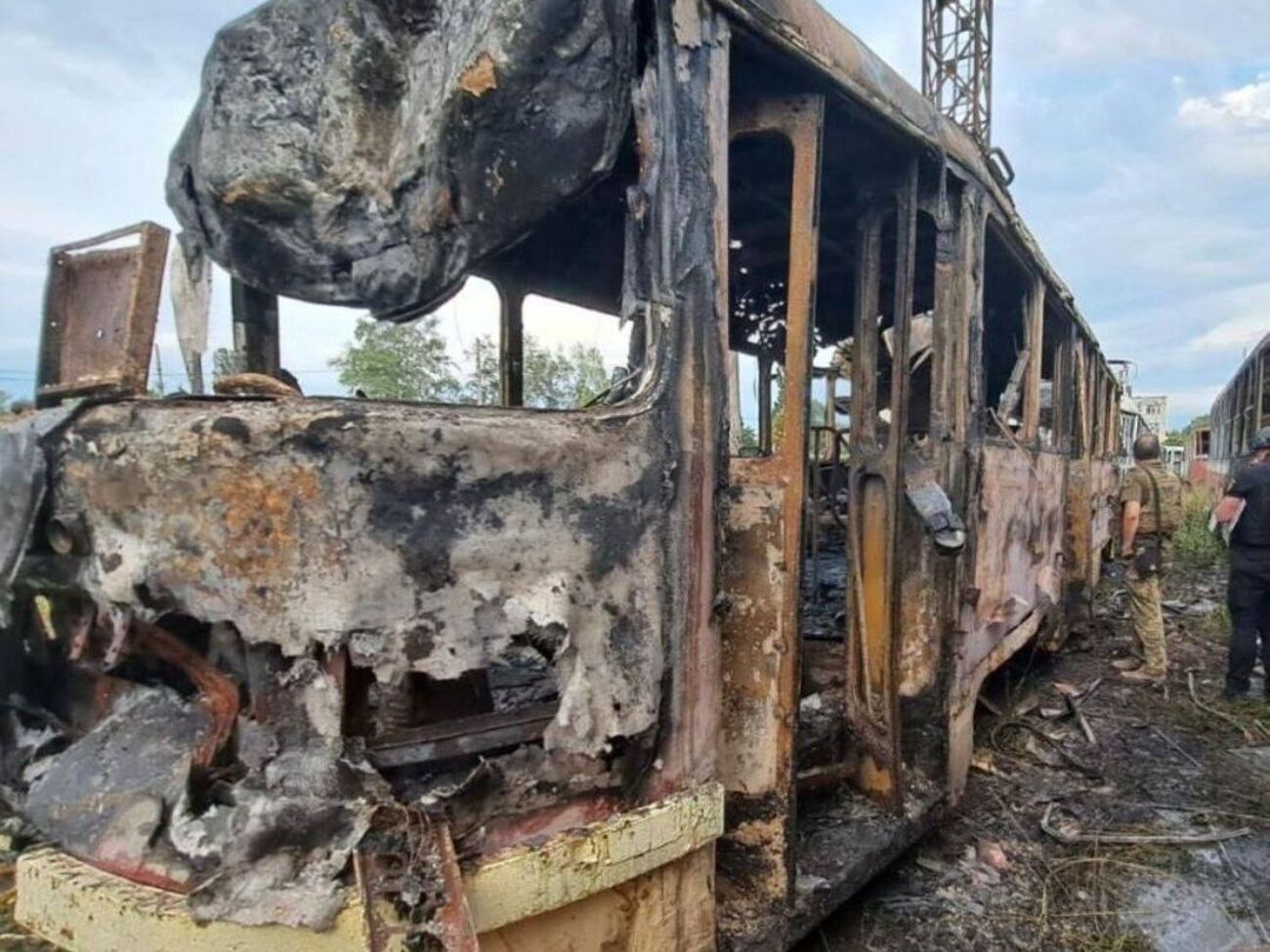 16 серпня в Харкові обстрілу РФ зазнало трамвайне депо