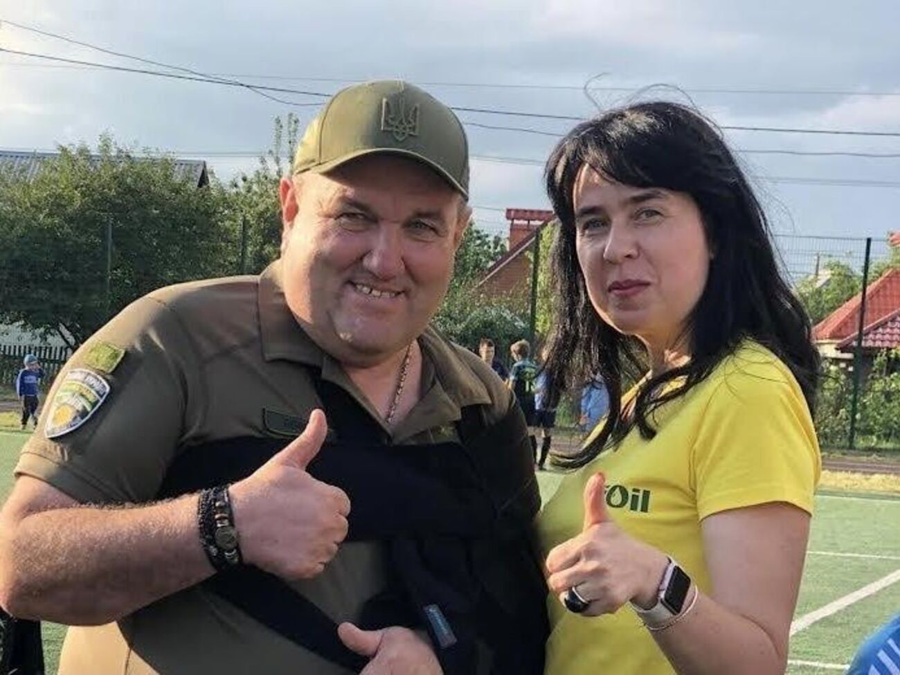 "Изюминкой" матча за первенство в Золотой лиге стало личное присутствие на трибунах автора легендарного военного мема, президента ФК "Ингулец" Александра Поворознюка
