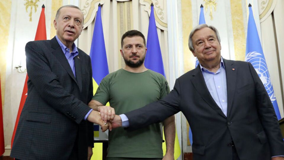 Ердоган, Зеленський та Гутерріш під час зустрічі у Львові скоординували дії щодо головних питань, зазначили у МЗС України