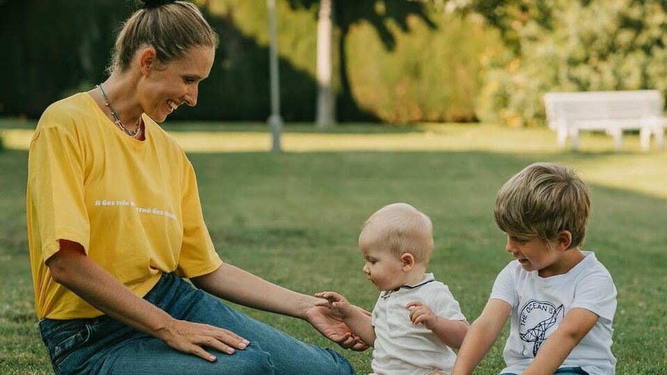 В браке с Горбуновым Осадчая родила двух сыновей