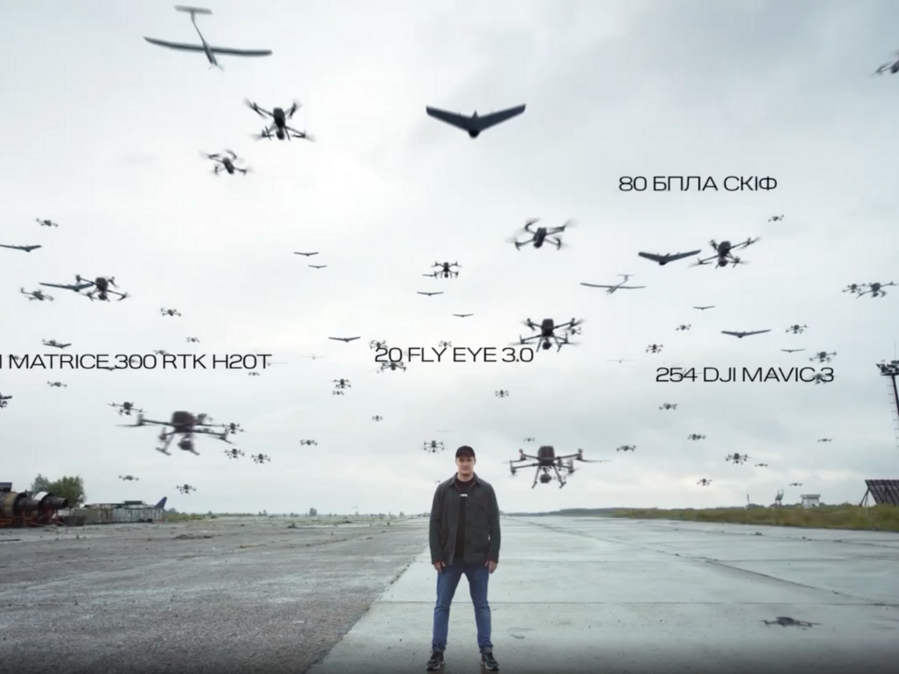 Федоров показав, який вигляд мали б у небі одночасно майже 500 дронів
