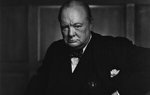 Фотография Черчилля была сделана в декабре 1941 года после того, как он произнес речь о Второй мировой войне в парламенте Канады