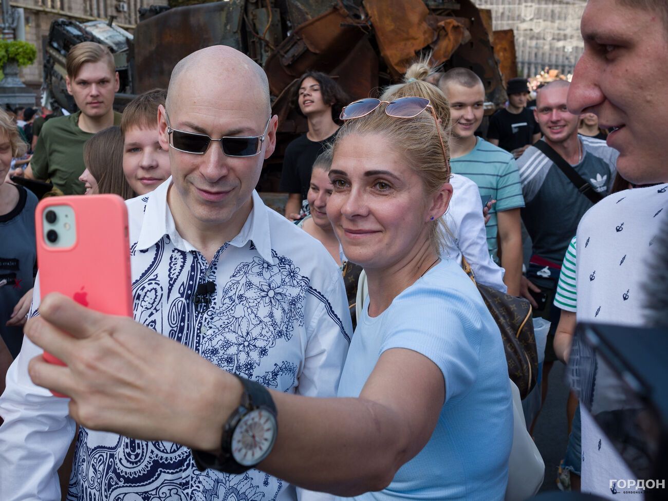 Гордон записал видеоблог на Крещатике и пообщался с прохожими