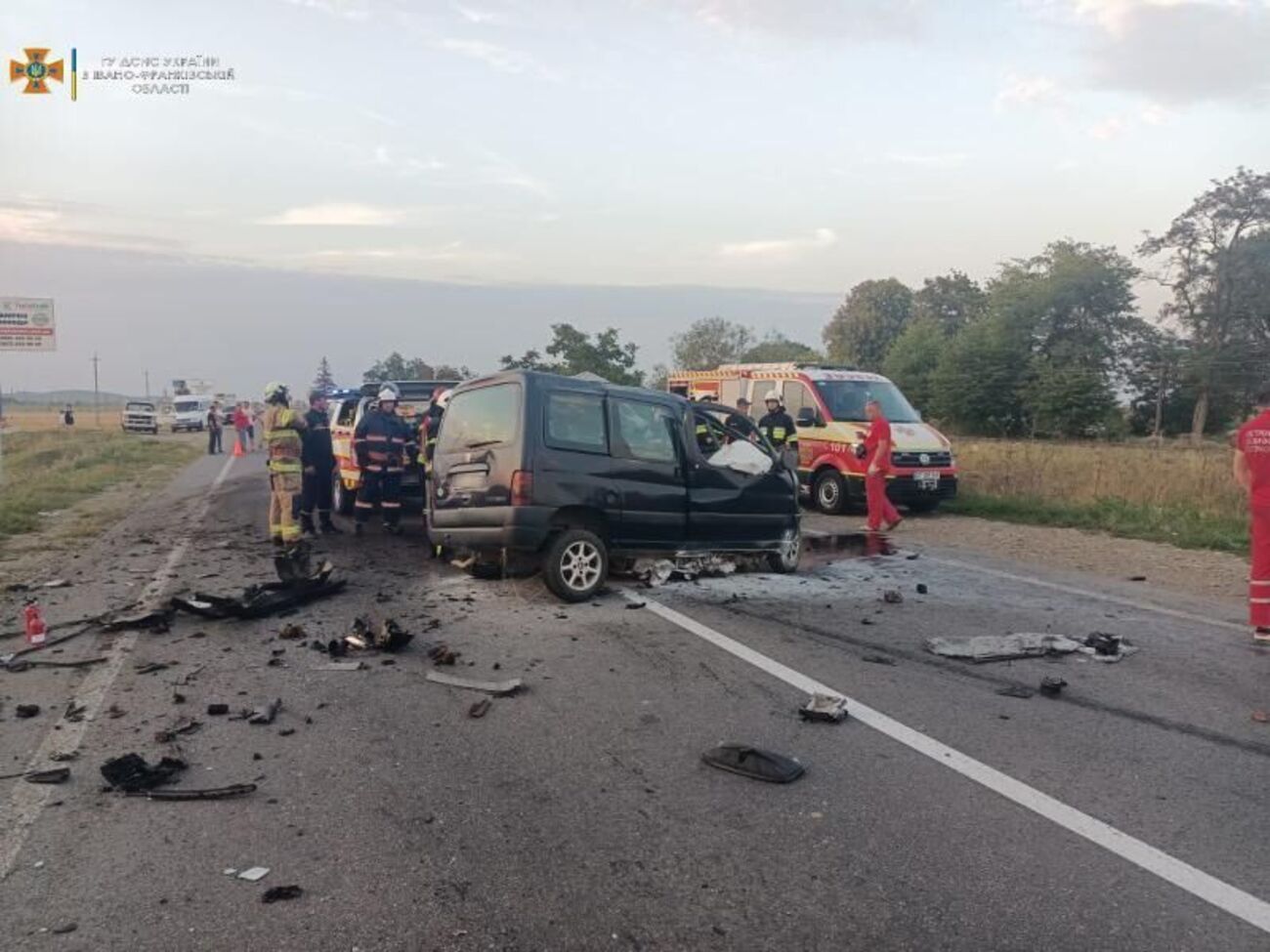 В автобусі на момент аварії було 22 особи, серед яких шестеро дітей