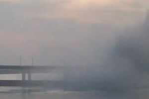 В Херсоне ВСУ, вероятно, поразили переправу оккупантов возле Антоновского моста