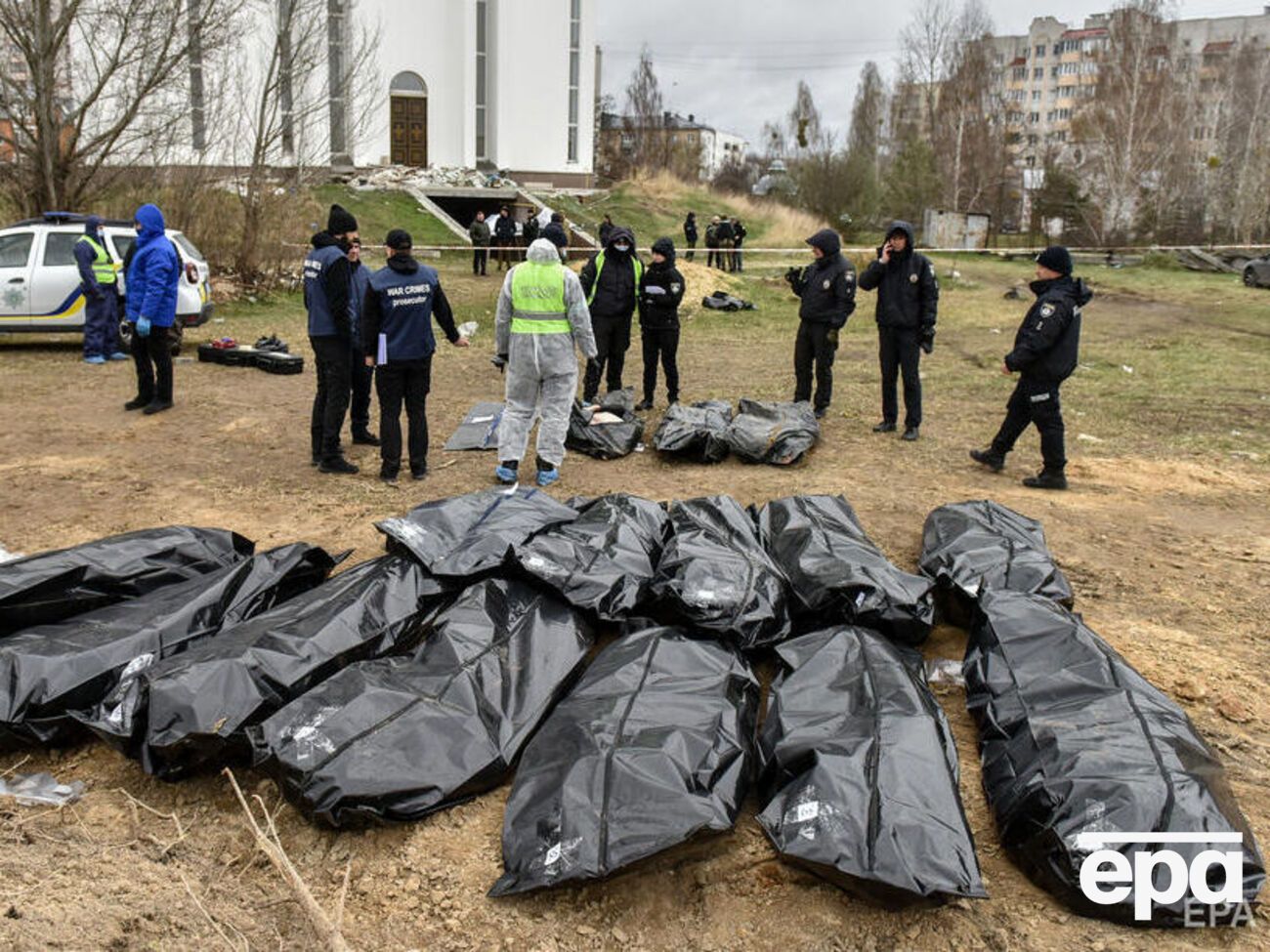 Після звільнення Бучі від окупантів у місті знайшли тіла вбитих цивільних