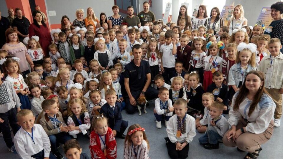 Президент привітав із 1 вересня учнів ірпінської школи