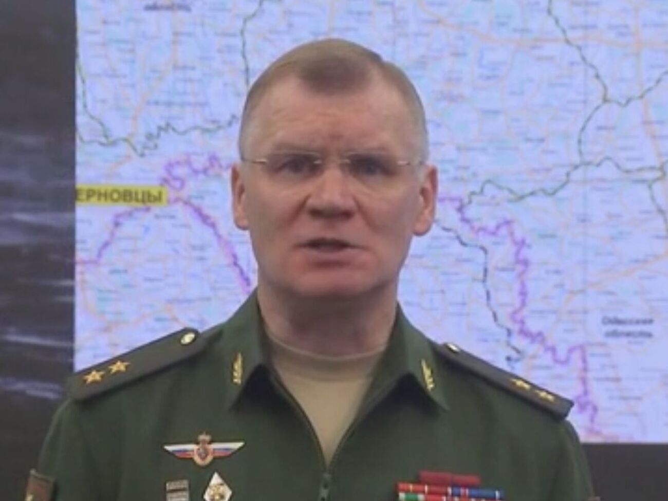 Конашенков мовчить про відступ росіян