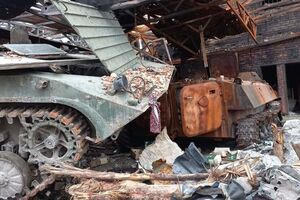 В ходе контрнаступления украинские бойцы уничтожили технику оккупантов под Святогорском