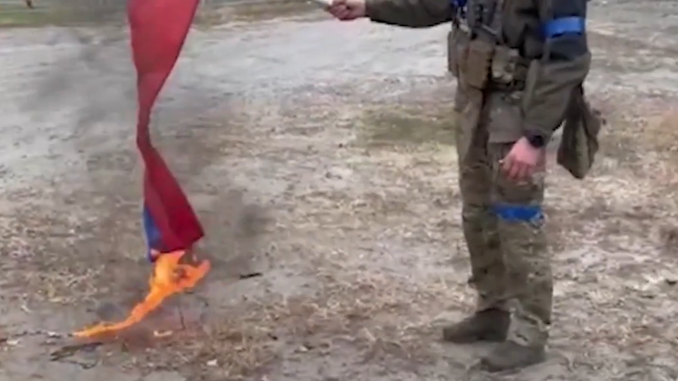 Пограничники убрали с деоккупированных территорий символику оккупантов