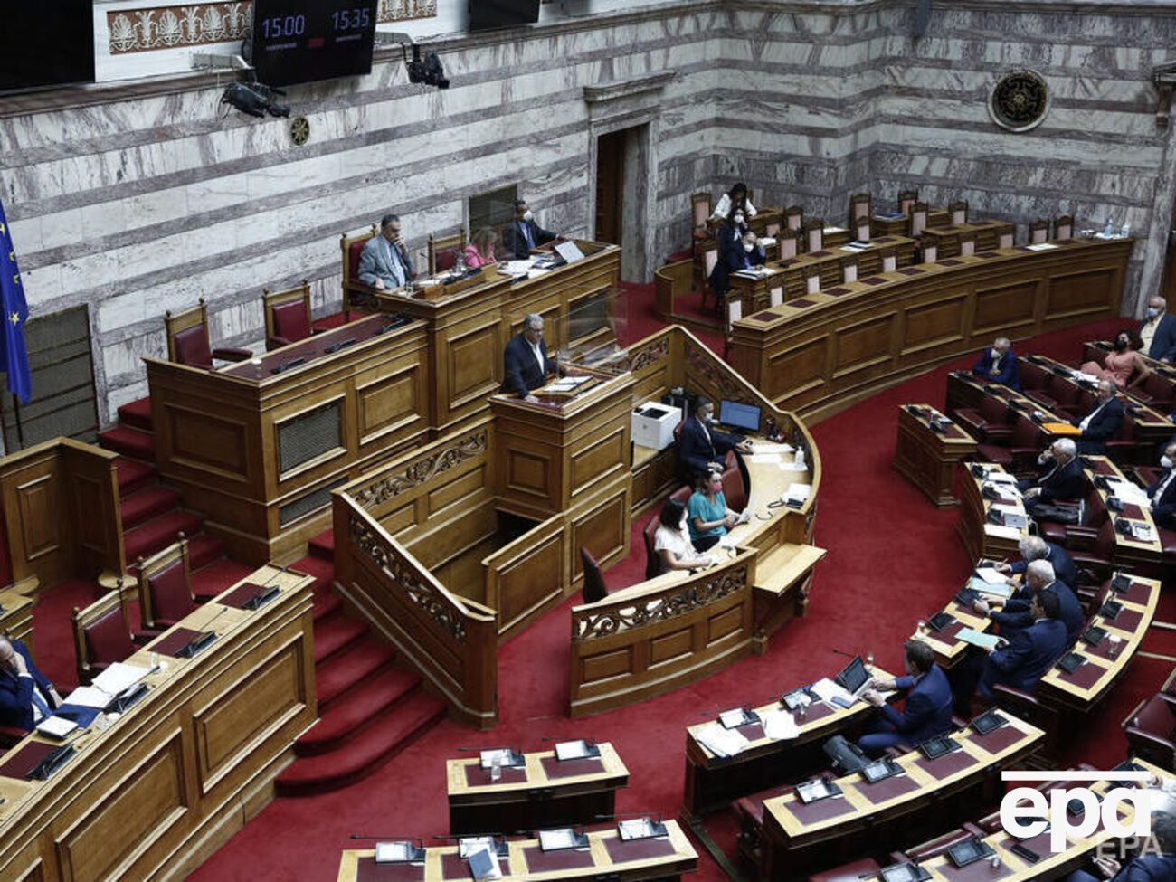 Уночі буде вимкнено освітлення фасаду парламенту Греції