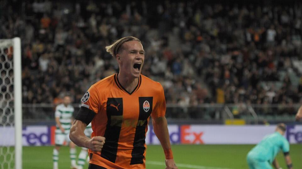 Мудрик забиває у другому поспіль матчі "Шахтаря" у Лізі чемпіонів