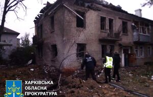 Разрушенный россиянами дом в Харькове