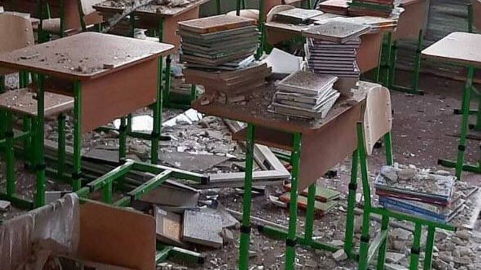 Оккупанты разбомбили очередную школу