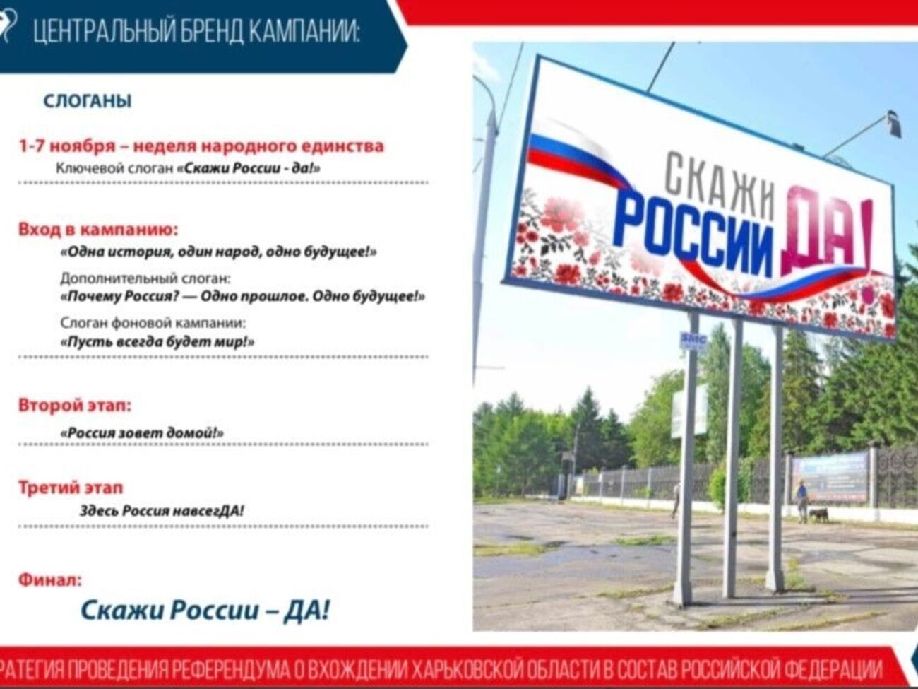 Журналісти отримали "Стратегію", за якою окупанти хотіли провести в Харківській області псевдореферендум