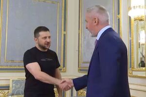 Зеленський зустрівся із главою оборонного відомства Італії в Києві