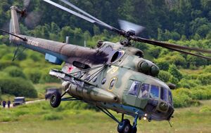 Украинский военный сбил российский вертолет