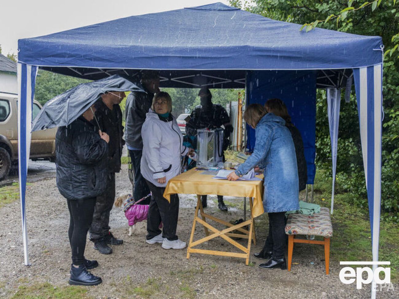 Так выглядит пункт для голосования на псевдореферендуме в Луганске