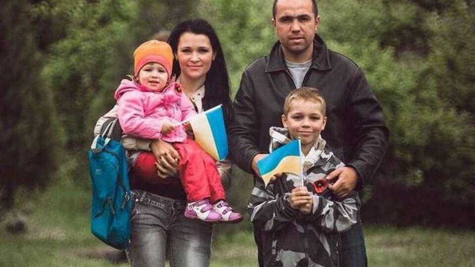 Сергій Сова із сім'єю