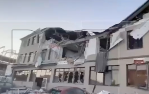 Повреждения получил автомобиль российских пропагандистов