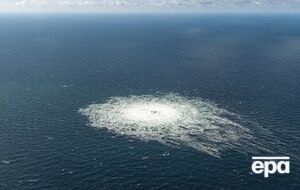 Місце витоку газу із газопроводу "Північний потік – 2"