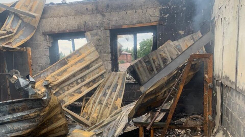 Росіяни зруйнували обстрілом спортзал у Слов'янську