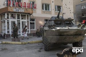 Российская военная техника на улицах временно оккупированного Лисичанска