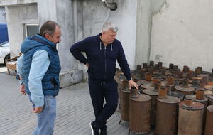 Hryhoriy Kozlovskyy: On this stove, our guys could boil some water and make some hot meal