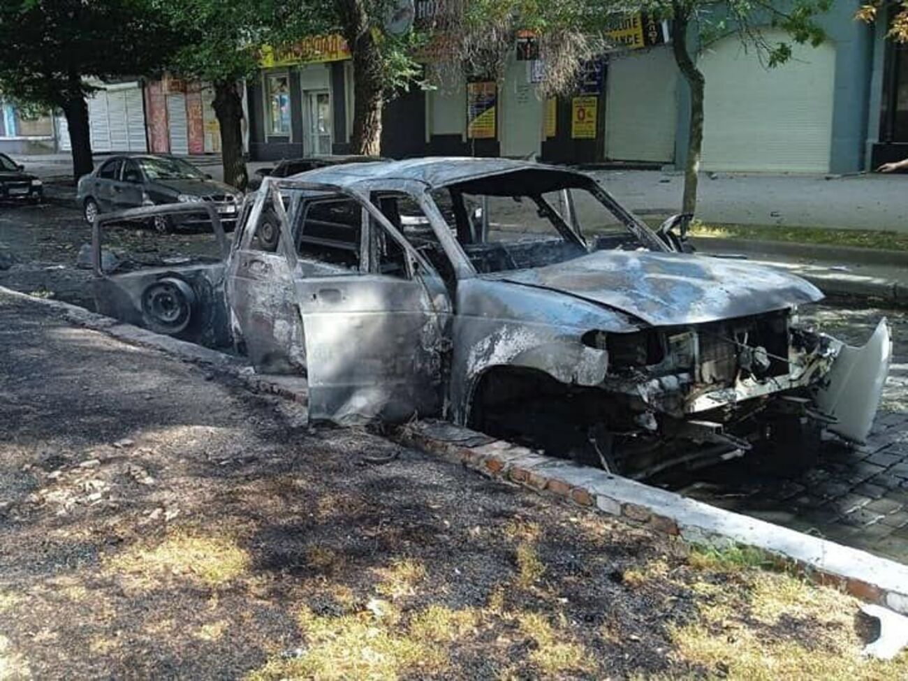 Автомобіль Бардіна підірвали у центрі Бердянська