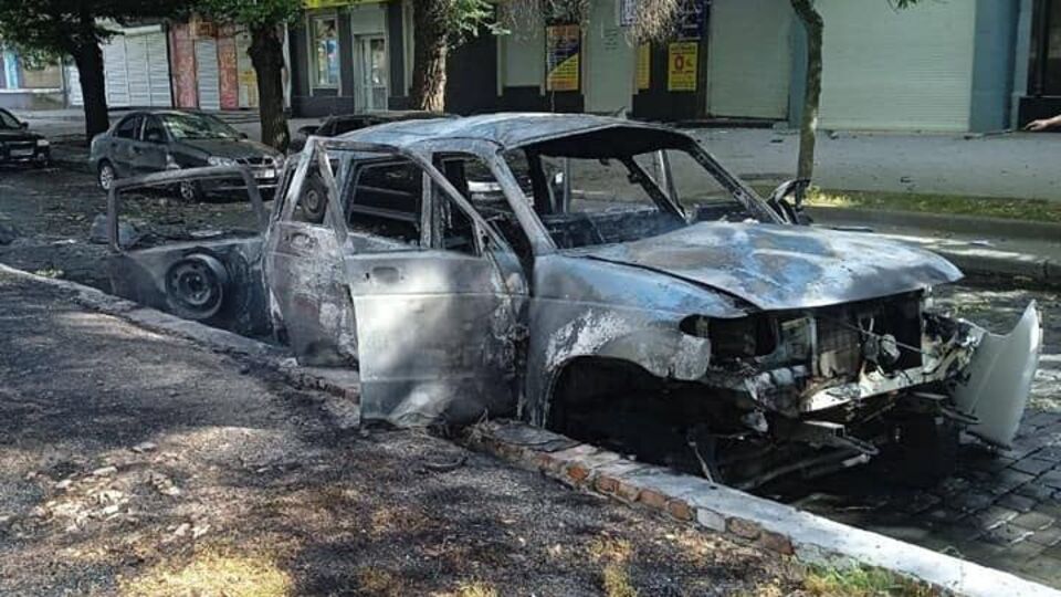 Автомобиль Бардина был взорван в центре Бердянска