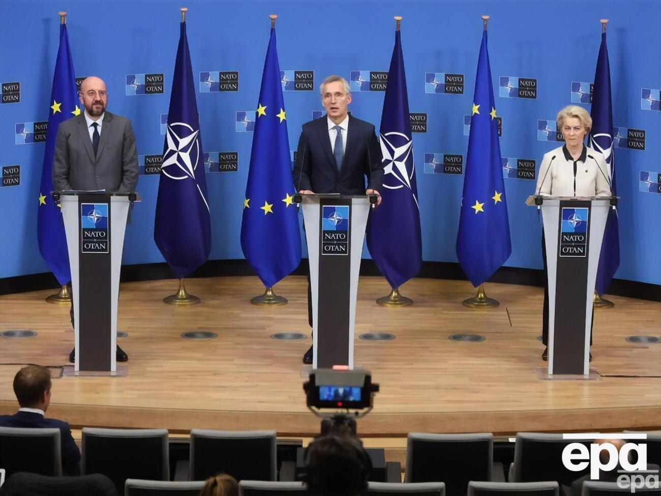 НАТО и ЕС должны продолжать&nbsp;укреплять партнерство, заявил Столтенберг