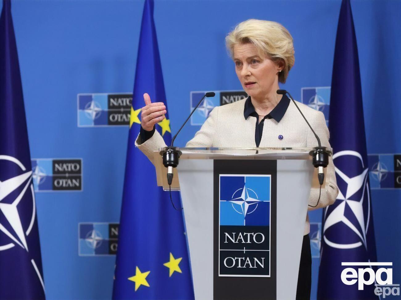 Фон дер Ляйен:&nbsp;Мы распространим санкции на тех, кто военным путем поддерживает войну России, например на Беларусь или Иран