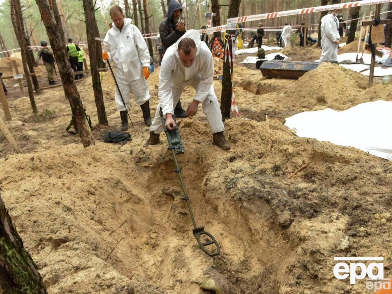 На деоккупированных территориях эксгумировали более 1000 тел гражданских и военнослужащих, сообщили в полиции