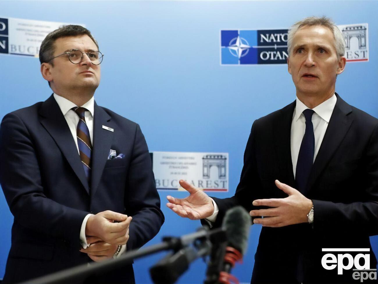 Кулеба і Столтенберг говорили про танки для України. Генсек НАТО заявив, що союзникам&nbsp; треба швидше надавати допомогу Києву