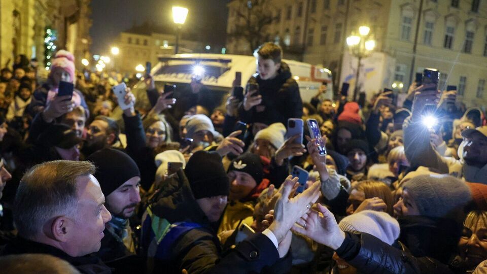 Дуда поспілкувався із жителями Львова, завершуючи візит