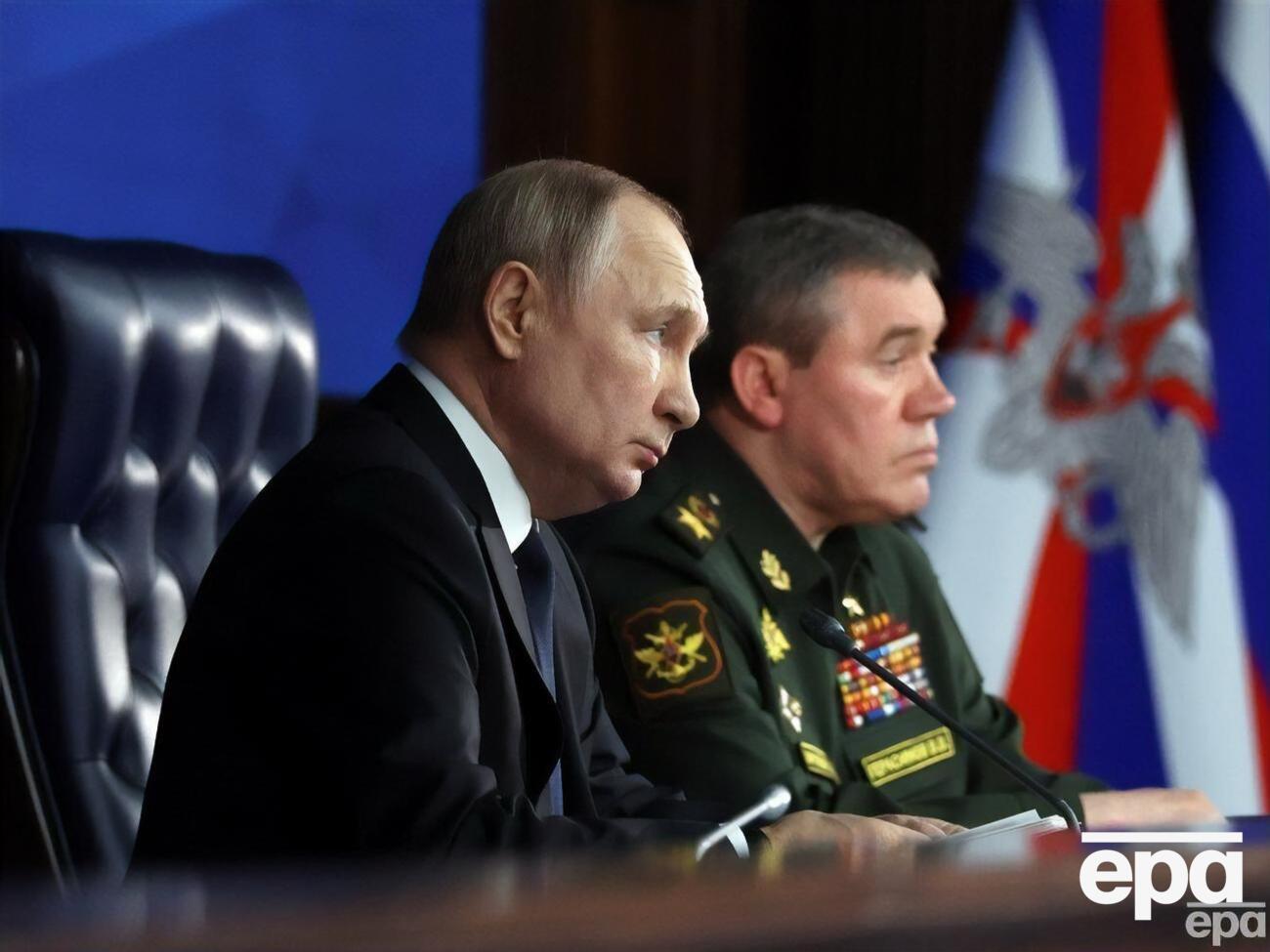 По мнению минобороны Великобритании, назначение Герасимова демонстрирует изменение подхода Путина к войне в Украине