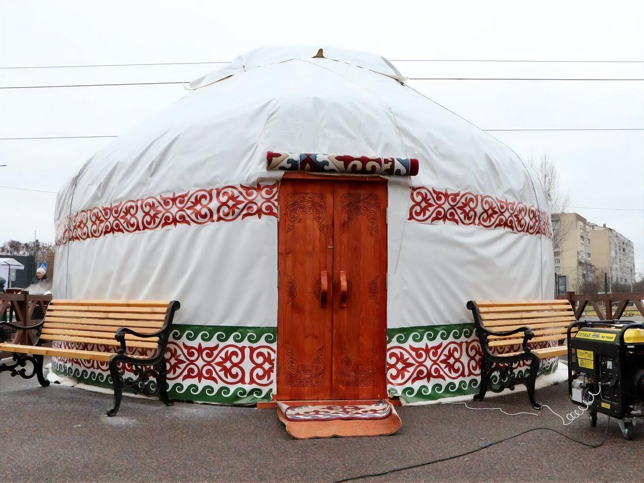 "Юрту незламності" в Бучі поставили 6 січня